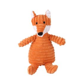 Pet Dog Plush Chewing Squeak Toy Dog Toys For Large Dogs  Fox Toys
