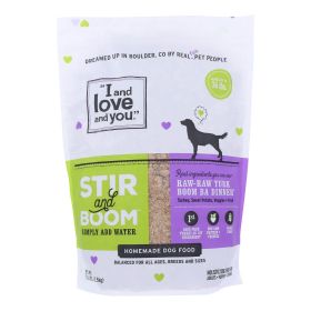 I And Love And You Raw Raw Turk Boom Ba Dinner Recipe Dry Dog Food Dog Food - Case of 3 - 5.5 LB