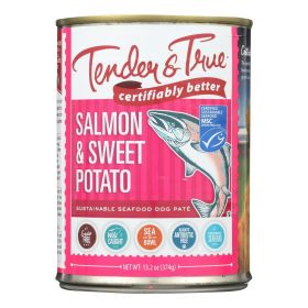 Tender & True - Dog Food Salmon&swt Pot - Case of 12 - 13.2 OZ