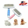 Pet Metal Teeth Flea Cleaning Comb Dog Puppy Cat Grooming Fleas Brush Tool USA Random Color