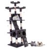 Indoor Multi-Level Kitten Condo House 67'' Cat Tree Tower With Scratching Posts