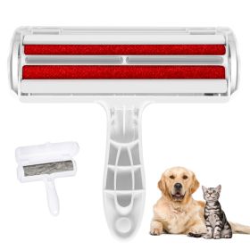 Pet Hair Remover Roller - Dog & Cat Fur Remover with Self Red