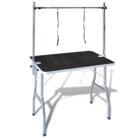 Adjustable Pet Dog Grooming Table with 2 Nooses