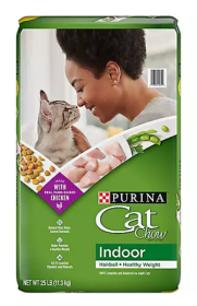 Purina Cat Chow Indoor Dry Cat Food, Hairball + Healthy Weight - 25 lb. Bag