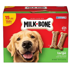 Milk-Bone Original Dog Biscuits, Large Crunchy Dog Treats, 15 lbs.