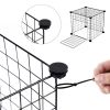 Small Pet Playpen, Metal Wire Apartment-style Two-storey Animal Fence and Kennel YJ