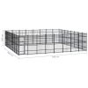 Outdoor Dog Kennel Steel 634.9 ftÂ²