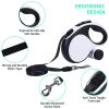 QKAMOR Retractable Dog Leash with Poop Bags Holder for Small Medium Dogs, 16FT/5M