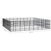 Outdoor Dog Kennel Steel 803.5 ftÂ²