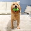 Food Dispenser Puppy Chewing Training Squeaky Leakage Ball Teething Toy Puzzle Dog Molars Clean Teeth Bite-Resistant Bouncy Ball Rubber Ball