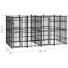 Outdoor Dog Kennel Steel 79.3 ftÂ²