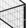 Dog Kennel Black 645.8 ft? Steel