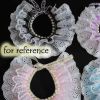 Black Beads Princess Retro Style Lace Collars Handmade Cat/Dog Necklace 8.2-11.2