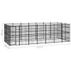 Outdoor Dog Kennel Steel 208.3 ftÂ²