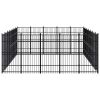 Outdoor Dog Kennel Steel 347.2 ftÂ²