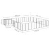 Dog Kennel Black 338.6 ftÂ² Steel