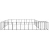 Dog Kennel Black 338.6 ftÂ² Steel