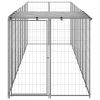 Dog Kennel Silver 52.1 ftÂ² Steel