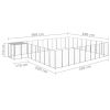 Dog Kennel Silver 273.5 ftÂ² Steel