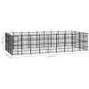 Outdoor Dog Kennel Steel 357.1 ftÂ²