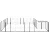 Dog Kennel Silver 221.4 ftÂ² Steel