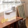 Automatic Cat Water Fountain,Boqii 68oz/2L Visible Water Level Cat Water Dispenser,Automatic Thermal Sensor Ultra Quiet with Wireless Water Pump & Fil