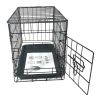 20" Pet Kennel Cat Dog Folding Cage Crate Wire Metal Steel 1 Door