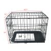 20" Pet Kennel Cat Dog Folding Cage Crate Wire Metal Steel 1 Door