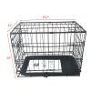 20" Pet Kennel Cat Dog Folding Cage Crate Wire Metal Steel 1 Door