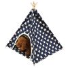 Canvas and Pine Foldable Indoor and Outdoor Pet Tent Washable Dog Bed Play House