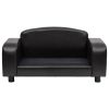 Dog Sofa Black 31.5"x19.7"x15.7" Faux Leather