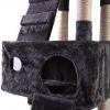 Indoor Multi-Level Kitten Condo House 67'' Cat Tree Tower With Scratching Posts