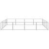 Dog Kennel Silver 172.2 ftÂ² Steel