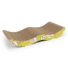 Wave Curved Cat Scratcher Cardboard for Little Cats and Dogs Corrugated Scratching Pad with Catnip Cat Cardboard Sofa Lounge Wave
