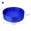 Dog/Cat Pool Feeling Cool Indoor Outdoor Pet Pool Bath Round Pool Foldable and Portable M Size 80*20cm