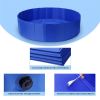 Dog/Cat Pool Feeling Cool Indoor Outdoor Pet Pool Bath Round Pool Foldable and Portable M Size 80*20cm