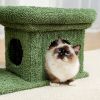 Fully Wrapped  2 In1 Cactus Cat Tree Condo With Dangling Ball