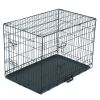 36" Pet Kennel Cat Dog Folding Steel Crate Animal Playpen Wire Metal