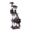 Indoor Multi-Level Kitten Condo House 67'' Cat Tree Tower With Scratching Posts