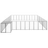 Dog Kennel Black 403.8ftÂ² Steel