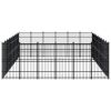 Outdoor Dog Kennel Steel 535.7 ftÂ²