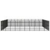 Outdoor Dog Kennel Steel 992 ftÂ²