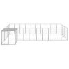 Dog Kennel Silver 143.3 ftÂ² Steel