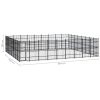 Outdoor Dog Kennel Steel 714.3 ftÂ²