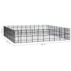 Outdoor Dog Kennel Steel 992 ftÂ²