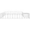 Dog Kennel Silver 273.5 ftÂ² Steel