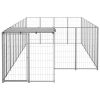 Dog Kennel Silver 117.2 ftÂ² Steel