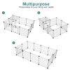 Small Pet Playpen, Metal Wire Apartment-style Two-storey Animal Fence and Kennel YJ