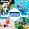 Bosonshop Foldable Pet Swimming Pool Easy to Fold Fill Empty & Clean Slip-Resistant PVC Bathing Tub Kiddie Pool