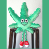 MJ the Weed Leaf 420 Dog Toy